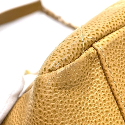 CHANEL A50995 CC Matelasse GST Tote Chain Tote Bag Caviar Leather Beige - Bild 6 von 13
