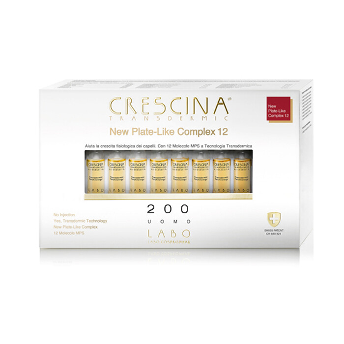 LABO CRESCINA NEW PLATE-LIKE COMPLEX 12 Ri-Crescita Capelli 200 UOMO 40 Fiale