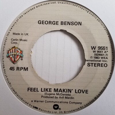 George Benson - Feel Like Makin Love - 7'' Vinyl Single