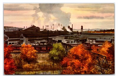 1960s- Pittsburgh & Lake Erie Railroad- Sharon, Pennsylvania Postcard (UnPosted)