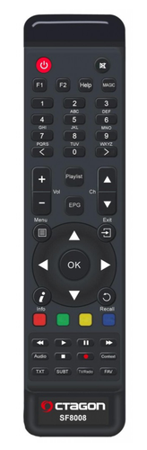 Combo receptor Octagon SF8008 4K UHD E2 Linux 2160p, Wifi doble, DVB-S2X y T2C - Imagen 4 de 4