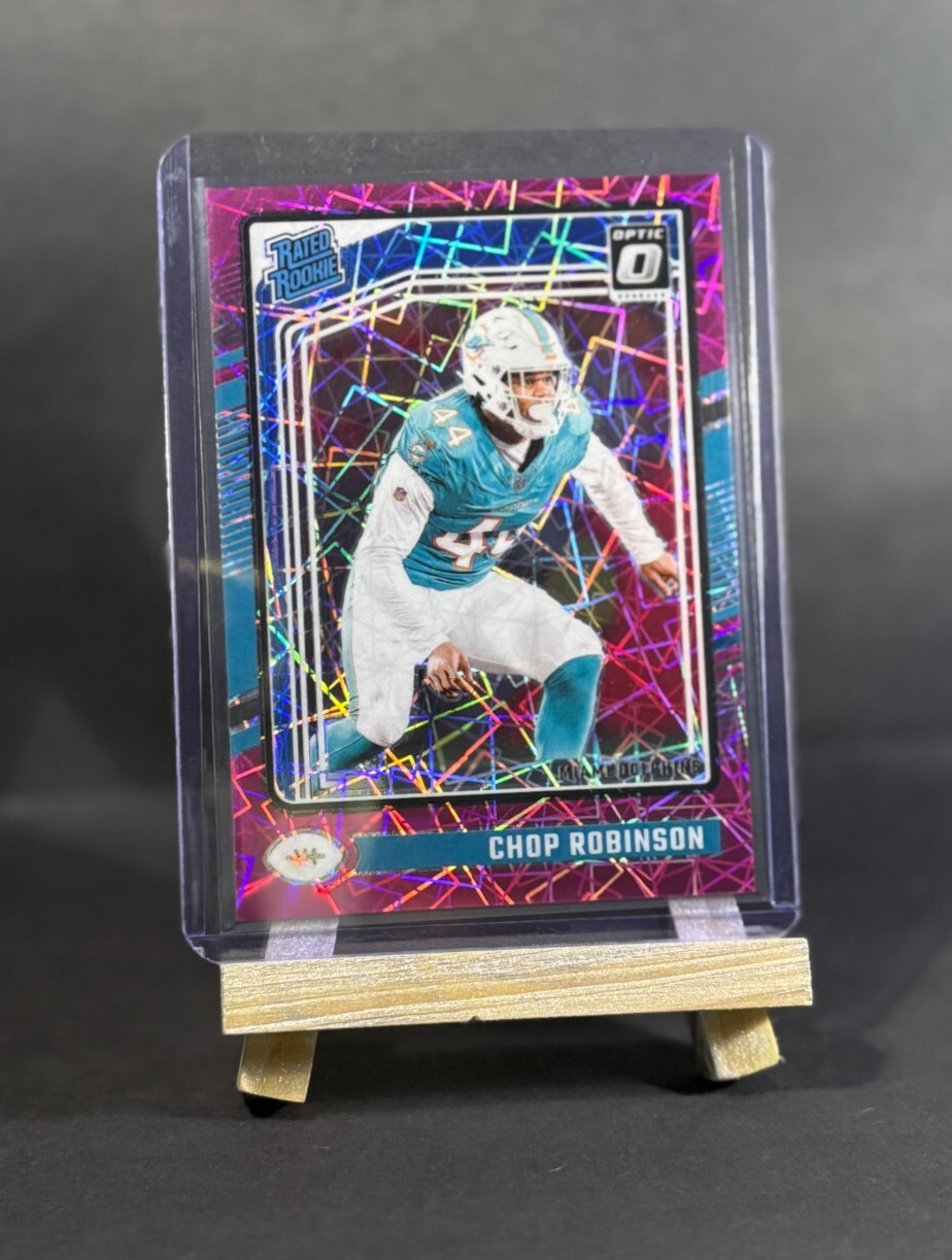 2024 Panini Donruss Optic Rated Rookie #219 Chop Robinson RC PINK VELOCITY 22/80