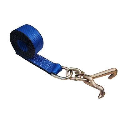 Heavy Duty 2'' x 10' TJ Cluster Hook Car Strap for Wrecker Tow Truck Auto Hauling