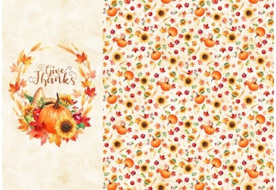 Hoffman Celebrate The Seasons November Give Thanks Panel 100% Baumwollstoff