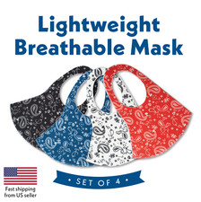 4 Colors Face Mask Paisley Reusable, Washable, Protection, Cover, Breathable