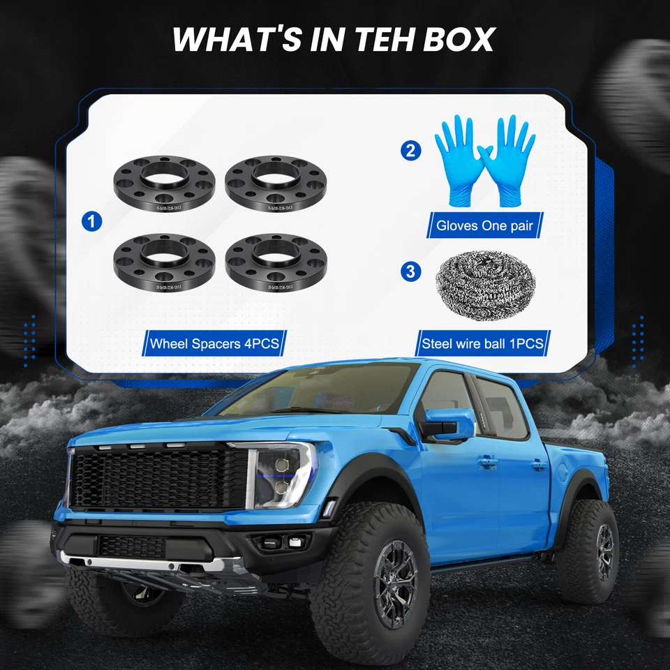 5x120 Staggered Wheel Spacers Kit 2PCS 15mm & 2PCS 20mm 72.56mm C.B For BMW - Image 2 of 4