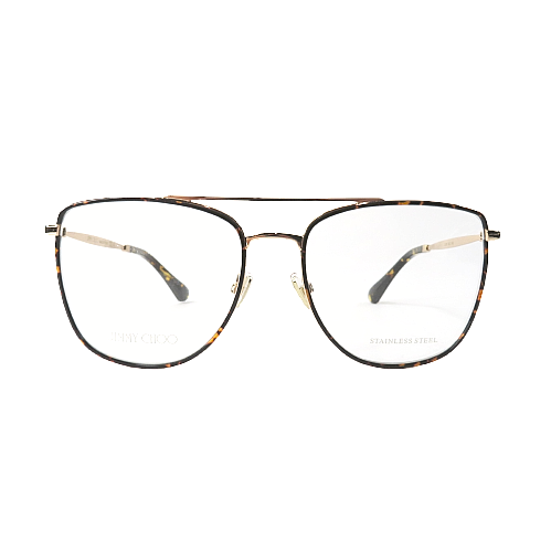 New JIMMY CHOO Eyeglasses JC250 06J Gold Havana Optical Frame 55