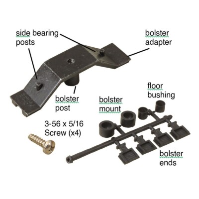 Kadee O scale 2 Rail #770 ~ Truck Bolster Adapter For 3 rail Lionel/MTH/Railking