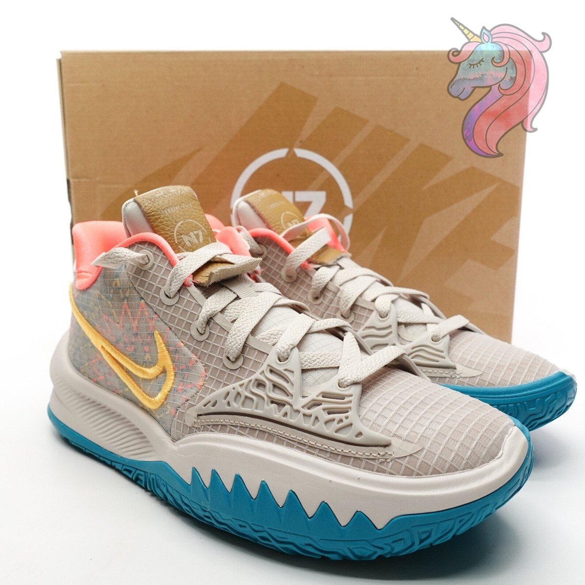 Mens Size 10 Nike Kyrie Low 4 N7 Basketball Shoes Desert Mens Size 10 Nike Kyrie Low 4 N7 Basketball Shoes Desert