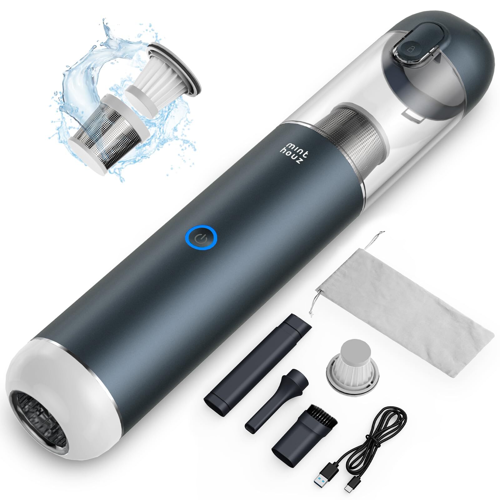 Car Vacuum Portable Cordless 17000Pa - 120W Handheld Vacuum Rechargeable with...