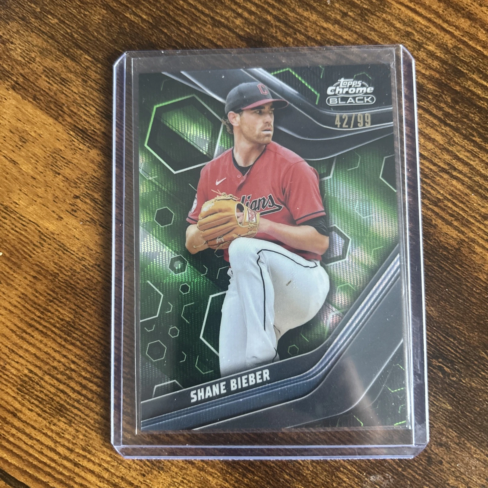 Shane Bieber trading card