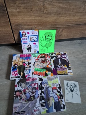 Undead Unluck Manga Band 1-5 Yoshifumi Tozuka 1. Auflage Deutsch Carlsen Extras