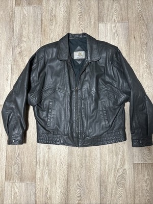 Gino Leather Jacket Men's L Euro Style Fundamental Fashion Bomber Moto