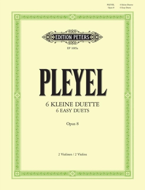 6 Easy Duets Op. 8 for violin duet (Sheet music)