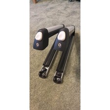 Thule  22" Ski Snowboard Roof Rack Holders Silver Black Aero Bar Locking