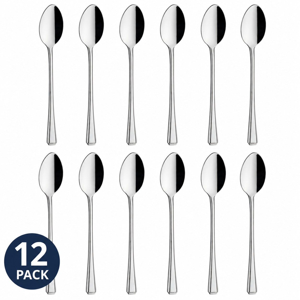 Harley Stainless Steel Teaspoons 13.5cm Tea Coffee Dessert Spoons Cutlery x 12