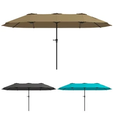 Outsunny 13 ft. Extra Large Patio Umbrella, UPF30+ Double Umbrella