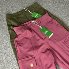Halara Lot of 2 DayStretch High Waisted Zipper Pockets Solid Slim Cargo Pants