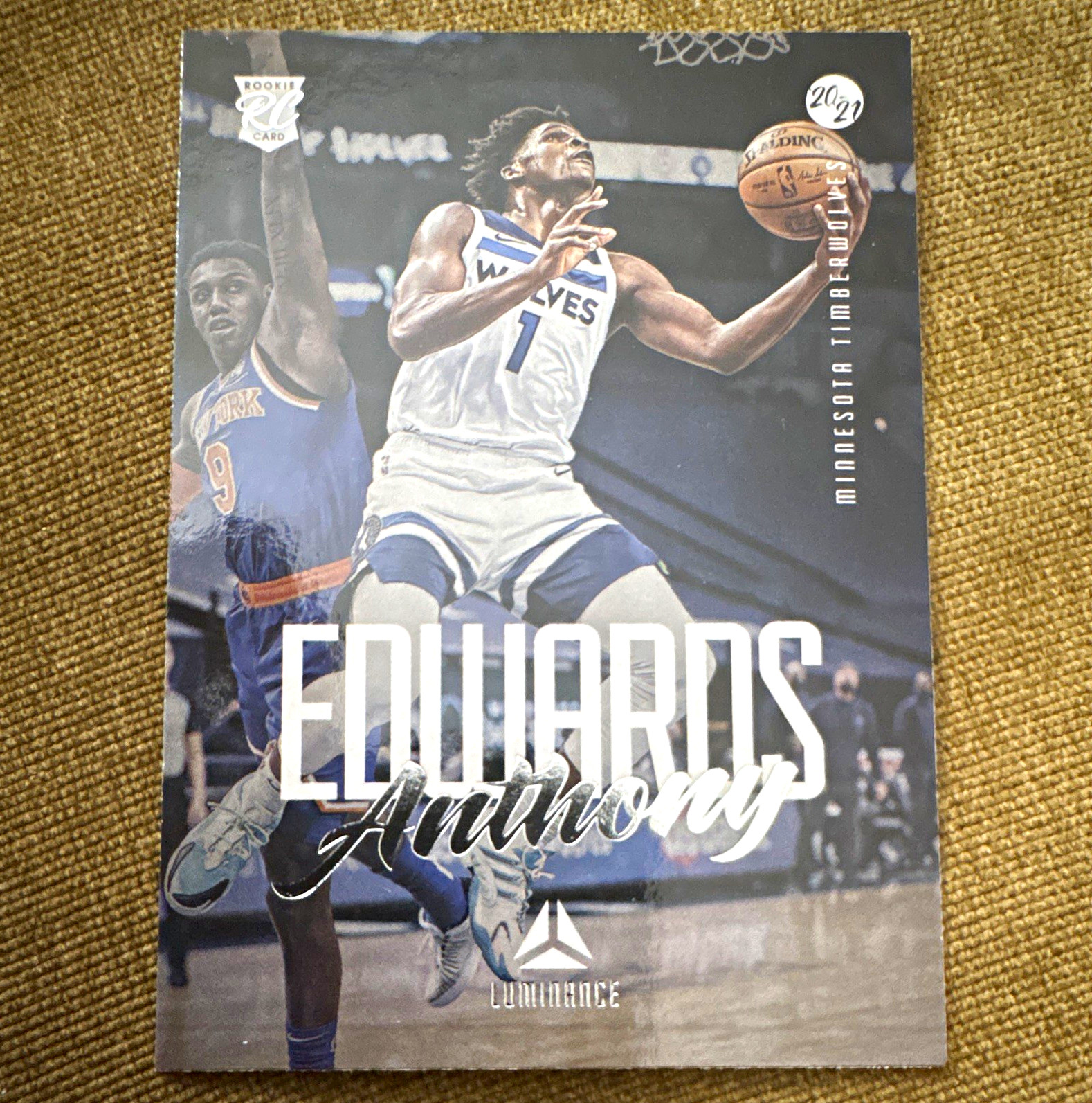 Panini 2020-21 Chronicles Luminance #143 Anthony Edwards RC Base Timberwolves