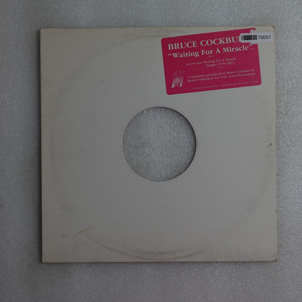 Bruce Cockburn Waiting For A Miracle LP Vinyl Album Record Rock