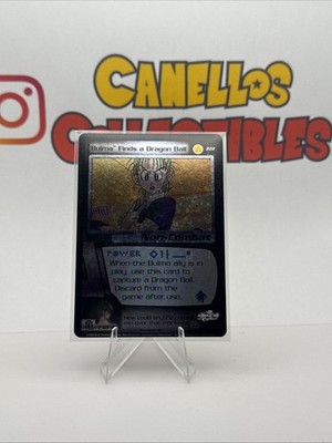 DBZ Dragon Ball Z FOIL Bulma Finds A Dragon Ball 222 CCG Unlimited Saiyan Saga