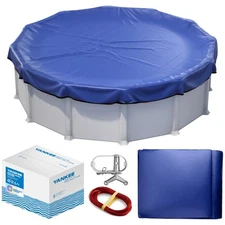 Winter Pool Cover 21 Ft Round For Above Ground | Extra Thick & Durable