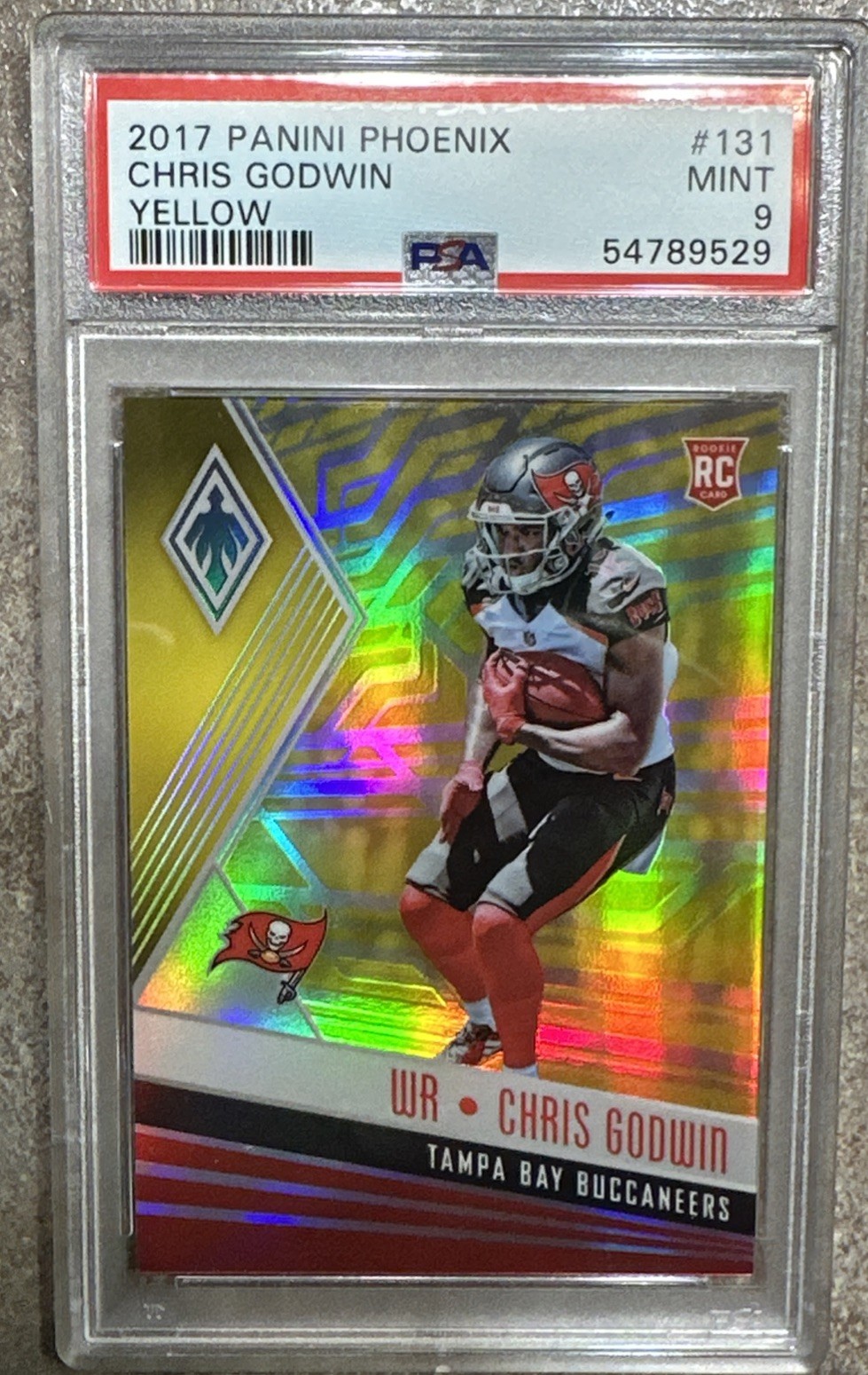 Chris Godwin 2017 Panini Phoenix Yellow /75 #131 Rookie pop 1 only 2 Higher