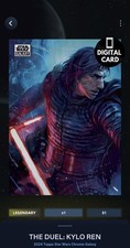99cc THE DUEL KYLO REN CHROME GALAXY 2024 LEGENDARY Topps Star Wars Card Trader