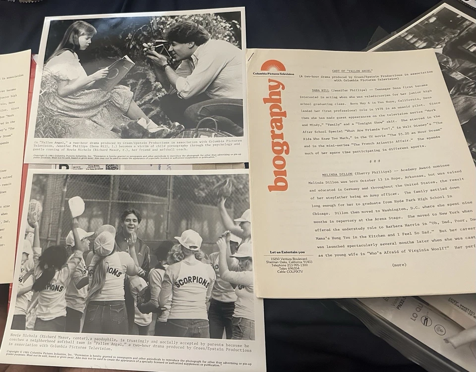 Película para televisión Fallen Angel 1981 Dana Hill, Richard Masur, publicación, fotos Foto 2 de 4