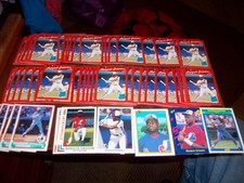 LOT OF 209 MARQUIS GRISSOM ROOKIE BASEBALL CARDS THAT ARE IN VG TO EXC COND!