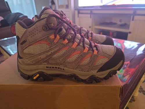 MERRELL MOAB 3 MID WATERPROOF BUNGEE J035848 HIKING BOOTS WOMEN SIZE 7.5