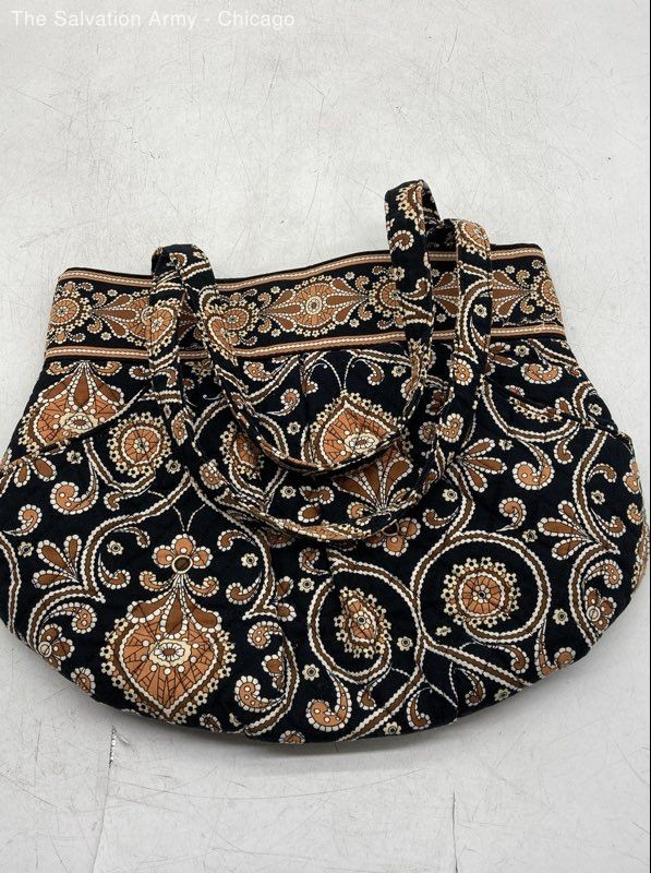 Vera Bradley Womens Multicolor Floral Cotton Inner Pockets Shoulder Bag