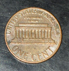 1981-D Penny BN Copper Business Strike KM#201a Double Sided Off Center — photo 1