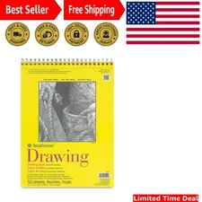300 Series Drawing Paper Pad, Top Wire Bound, 11x14 inches, 50 Sheets 70lb/11...