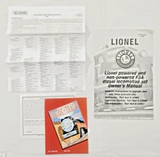 Lionel Lines 6-38150 Clear Cab F3 AA O Gauge Diesel Manual, & More , VGC