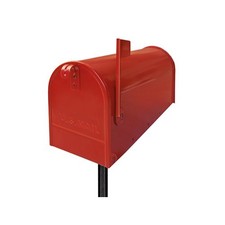 Cassetta postale Alubox America rossa