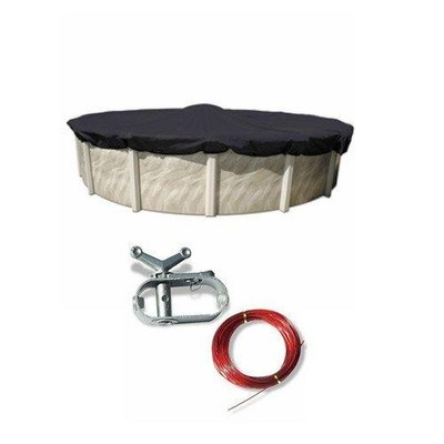 In The Swim Round 30' Blue Winter Cover for Above Ground Swimming Pool - Protect