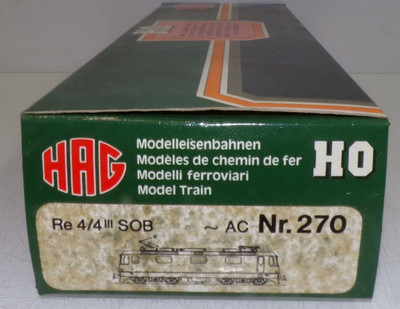 HAG H0 Re 4/4 III SOB 270 Leerverpackung siehe Foto PK3837