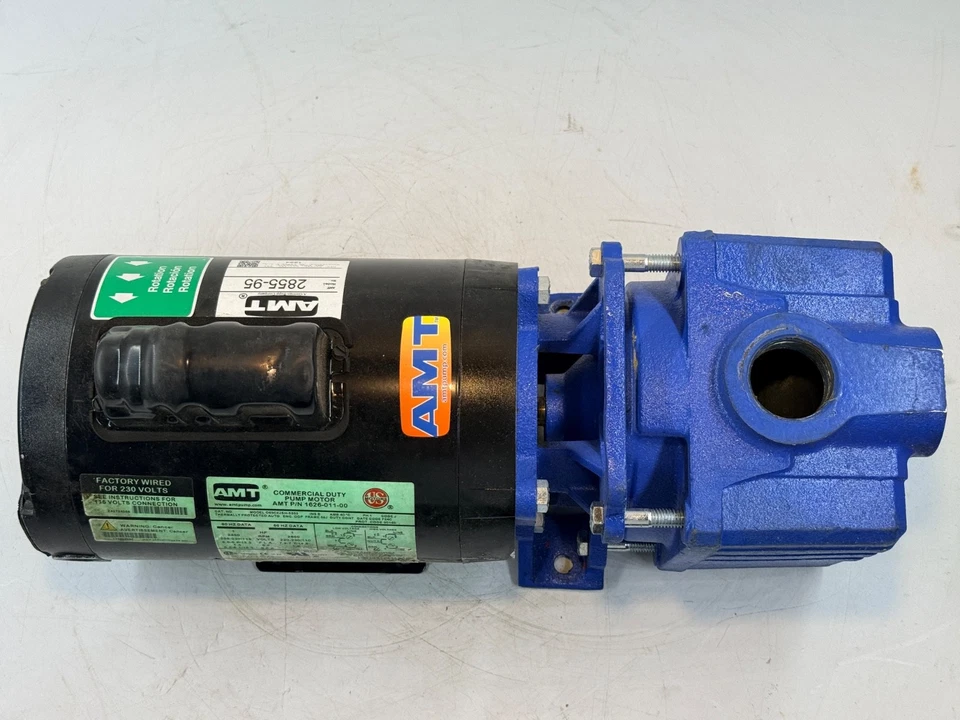 AMT 2855-95 Self-Priming Centrifugal Pump, 1HP, 82GPM, 1-1/4" NPT, 115/230VAC - Image 2 of 4