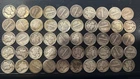 1918-1942 Mixed Date $5 FV 90% Silver Mercury Dimes CIRC In Tube 1-Day Auction!!
