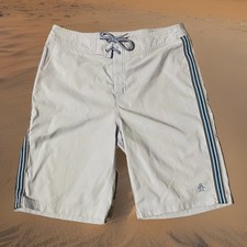 Original Penguin Munsing wear Swim Trunk Board Shorts. Light Blue Sz. 32