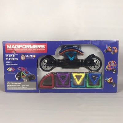 MAGFORMERS Vehicle Car Magnetic Construction Set with Wheels + Extras