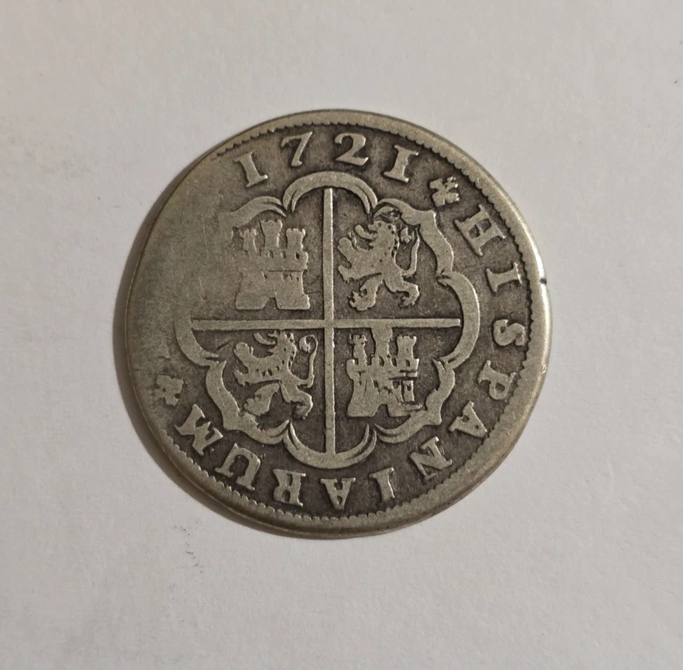 曾流通未经认证1721 年西班牙硬币| eBay