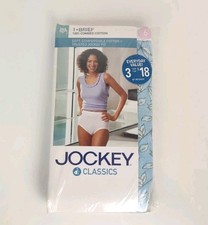 Vintage Jockey Classics Brief Panties Women Size 6 Blue Cotton 2003