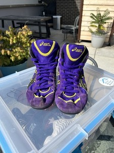 ASICS Moshes Size 6 Purple vintage Wrestling Shoe