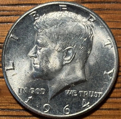 1964 P Kennedy Silver Half Dollar - Brilliant MS Quality - #59
