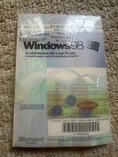 Microsoft Windows 98 "Getting started" manual w/ discs in original shrink-wrap 