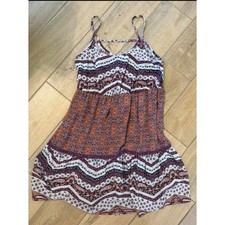 Mossimo Supply Co Paisley Tiered Boho Sundress Small Strappy Back Multi Color