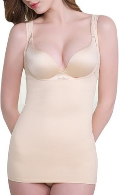 Everbellus Seamless Body Shaper Schlankmacher Shaping Tops, Beige Gr. L
