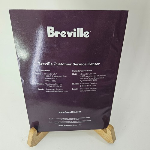 Breville The Smart Oven Instruction Book Suits All BOV800XL Models & Recipes - Imagen 2 de 2